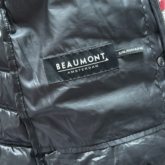 Beaumont like new light real down 🪶 size USA 16, like new jacket black color - Picture 11 of 13